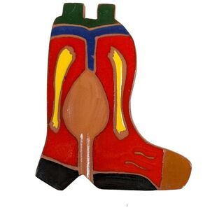 Nine Hills Studio Handcrafted Boot Spoon Rest Southwest Cowboy Country Home Deco